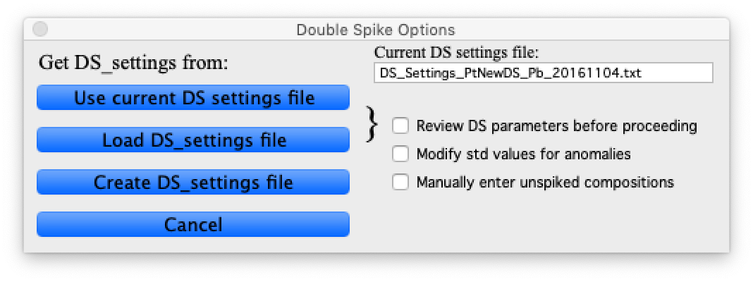 IsoSpike options